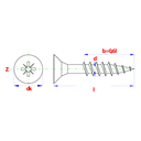 Spaanderplaatschroef VK-Z ZGN 4.5x70mm (200st)