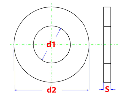 Sluitring DIN125A inox M3 (30st)