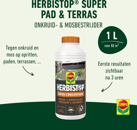 Combo Herbistop green super pad & terras 1L