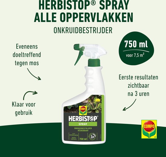 Compo Herbistop spray voor alle oppervlakte 7.5m² 750ml