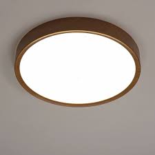 Eglo Musurita LED plafondlamp 440mm hout 600lm 3000K