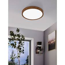 Eglo Musurita LED plafondlamp 440mm hout 600lm 3000K