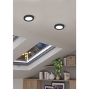 Eglo Fueva-Flex LED inbouwarmatuur 117mm zwart 650lm 3000K