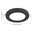 Eglo Fueva flex inbouwarmatuur 117mm zwart 700lm 4000K
