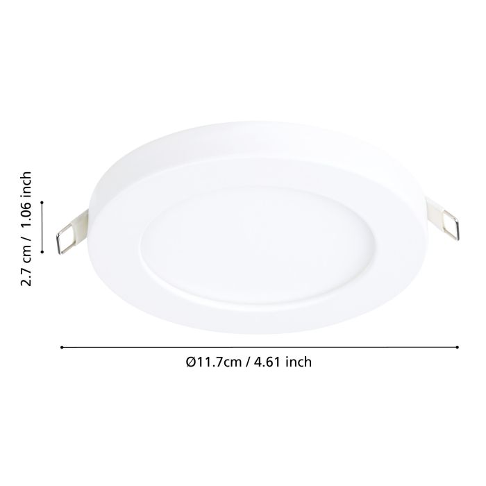 Eglo Fueva-Flex inbouwarmatuur 117mm wit 700lm 4000K
