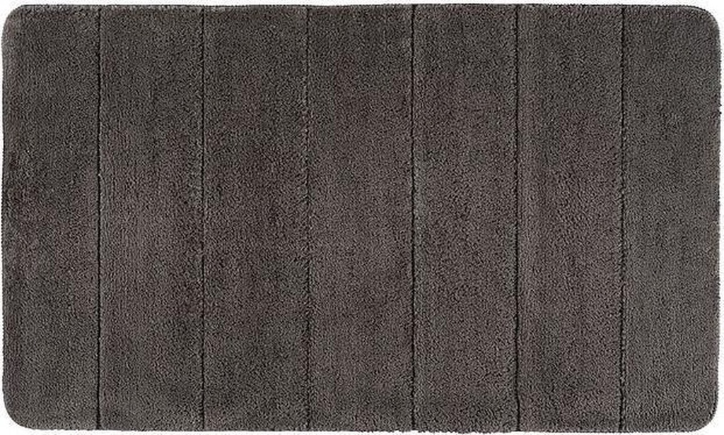 BADMAT STEPS MICROPOLYESTER 70X120 CM - MUISGRIJS