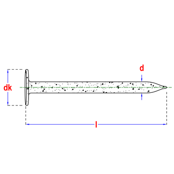 Plafonneernagel 2.0x25mm