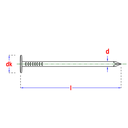 Schalienagel EBK D1160B 3.0x20mm