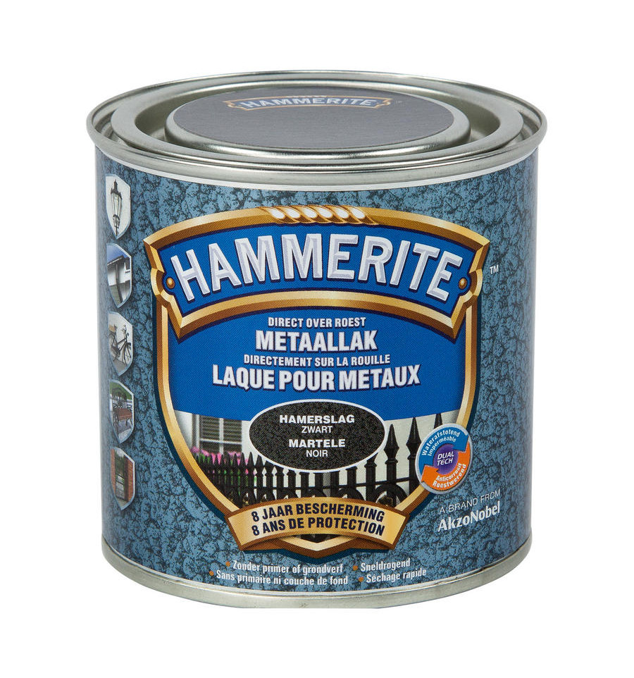 Hammerite hamerslaglak zwart 250ml