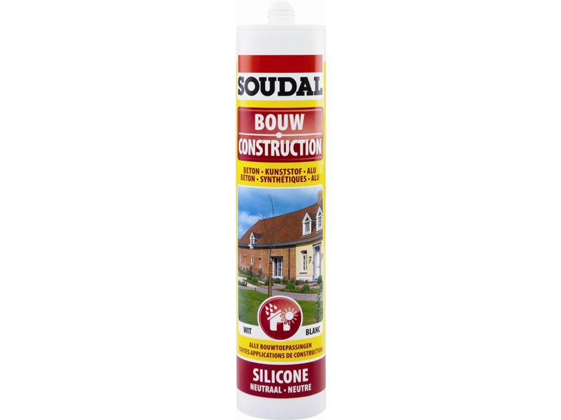 Soudal neutrale silicone grijs - 310ML