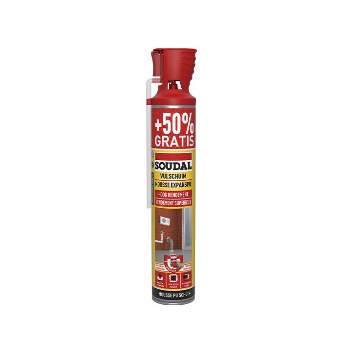 Soudal PU-schuim 500+250ml - promo