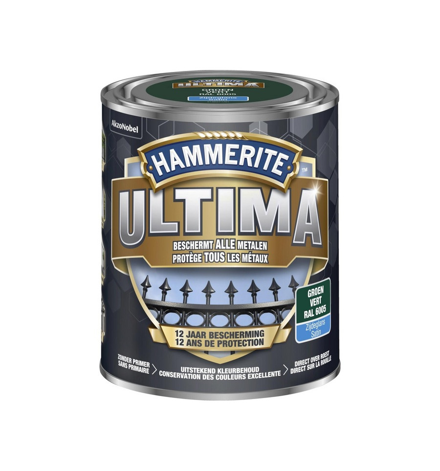 HAMMERITE - ULTIMA ZIJDEGLANS GROEN/6005 - 750ML