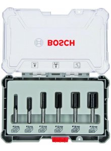 BOSCH - 6-DELIGE FREZENSET RECHTE SCHACHT 8MM