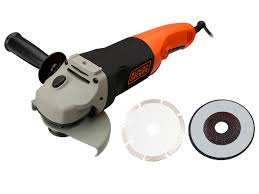 Black & Decker haakse slijper 125mm 1200W + 3 acc.