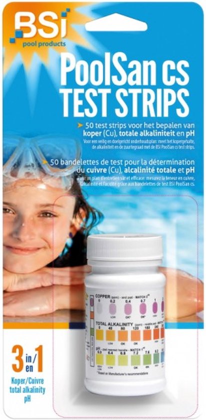 BSI Poolsan 3 in 1 test strips (50st)