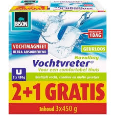 Bison vochtvreter vochtmagneet 3 x 450gr