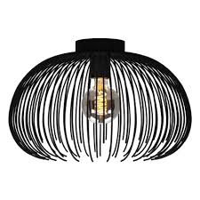 Eglo Alhabia plafondlamp 1x E27 staal zwart