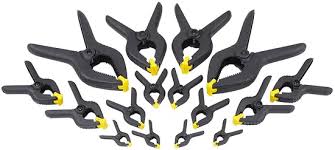 Stanley assortiment veerklemmen 18-delig