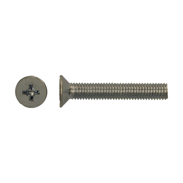 Metaalschroef m/verzonken kop inox M3x16mm (20st)