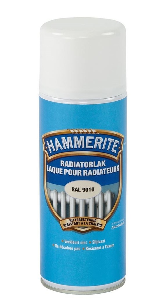 Hammerite spray radiatorlak wit RAL9010 - 400ml