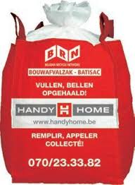 Bouwafvalzak Big Bag BRN 1500kg Handyhome