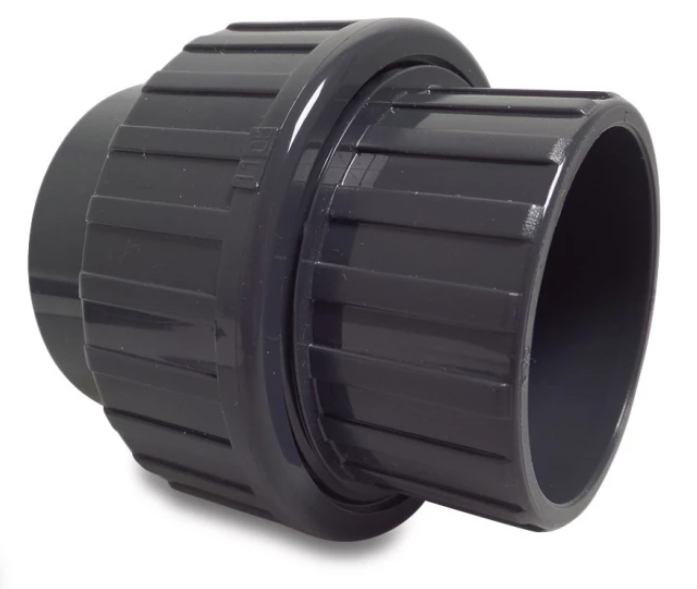 Druk PVC schroefkoppeling 40mm