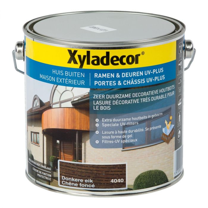 Xyladecor raam & deur UV-plus donkere eik - 2,5L