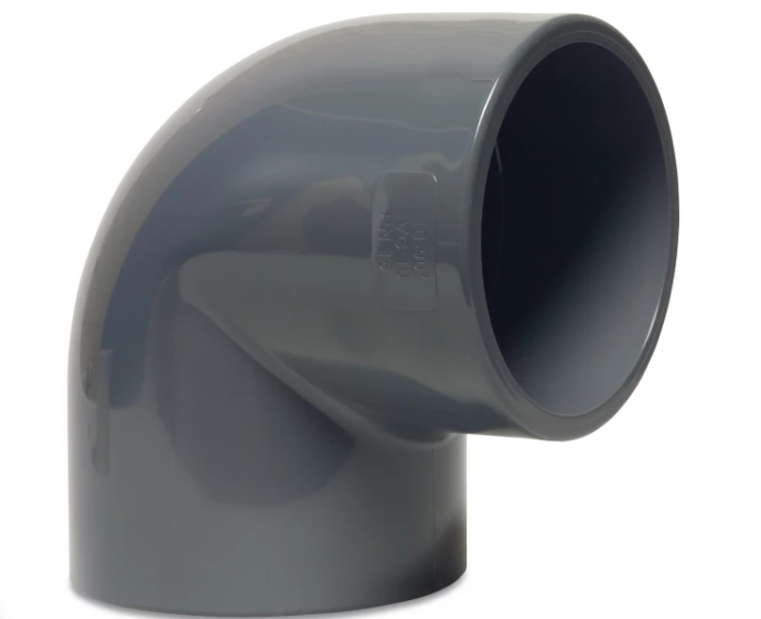 Druk PVC bocht 50mm - 90°