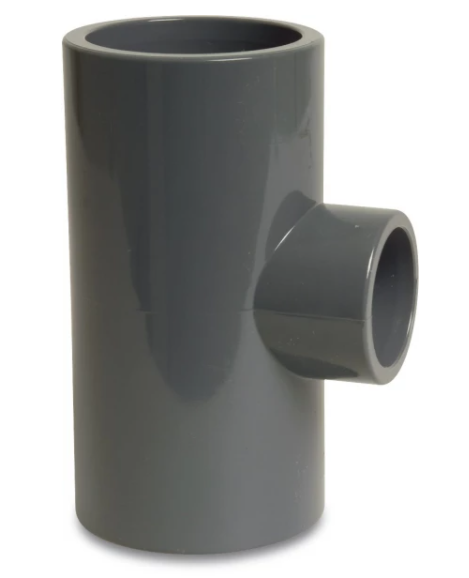 Druk PVC T-stuk 50x32x50mm - 90°
