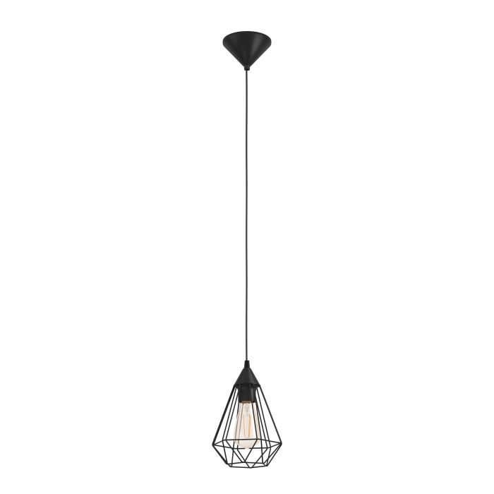 Eglo Tarbes hanglamp 175mm 1x E27 zwart