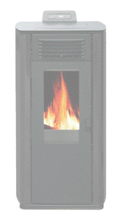 Pelletkachel Eurostove 74 S-Line zwart