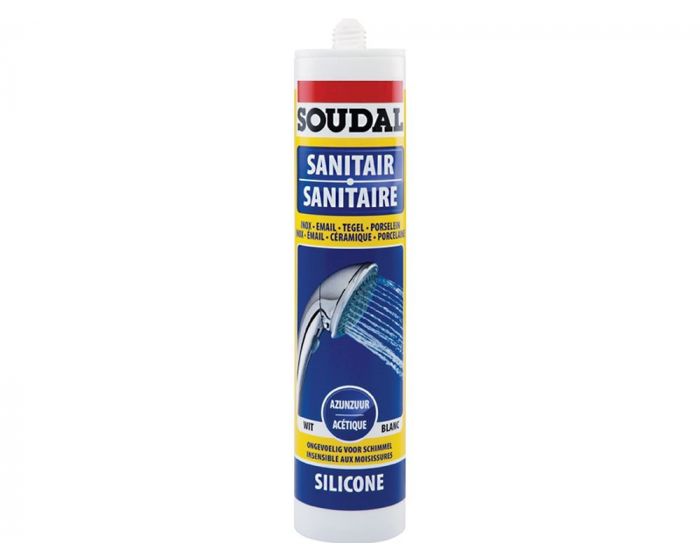 Soudal silicone sanitair premium transparant - 290ml