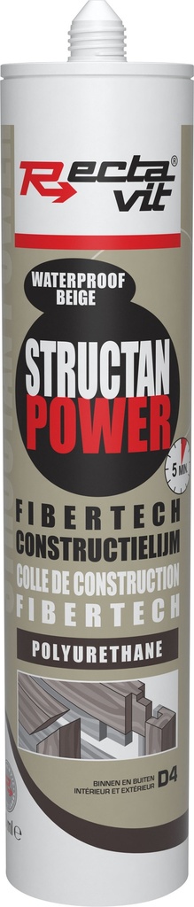 Rectavit waterproof structan power constructielijm 310ml