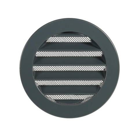 Renson 434 schoepenrooster rond 100mm RAL7016