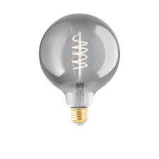 Eglo LED bol m/spiraal G125 smoked E27 4W 100lm 2000K