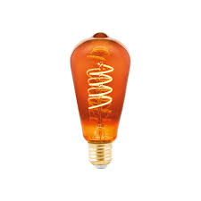 Eglo LED lamp druppel m/spiraal copper E27 4W 50lm 2000K