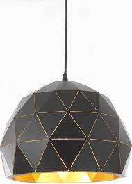 HANGLAMP OBLIA ZWART-GOUD