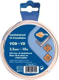 VOB 2,5 WIT 10M BLISTER