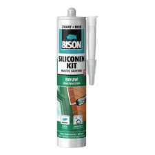 Bison neutrale bouwsilicone zwart 300ml