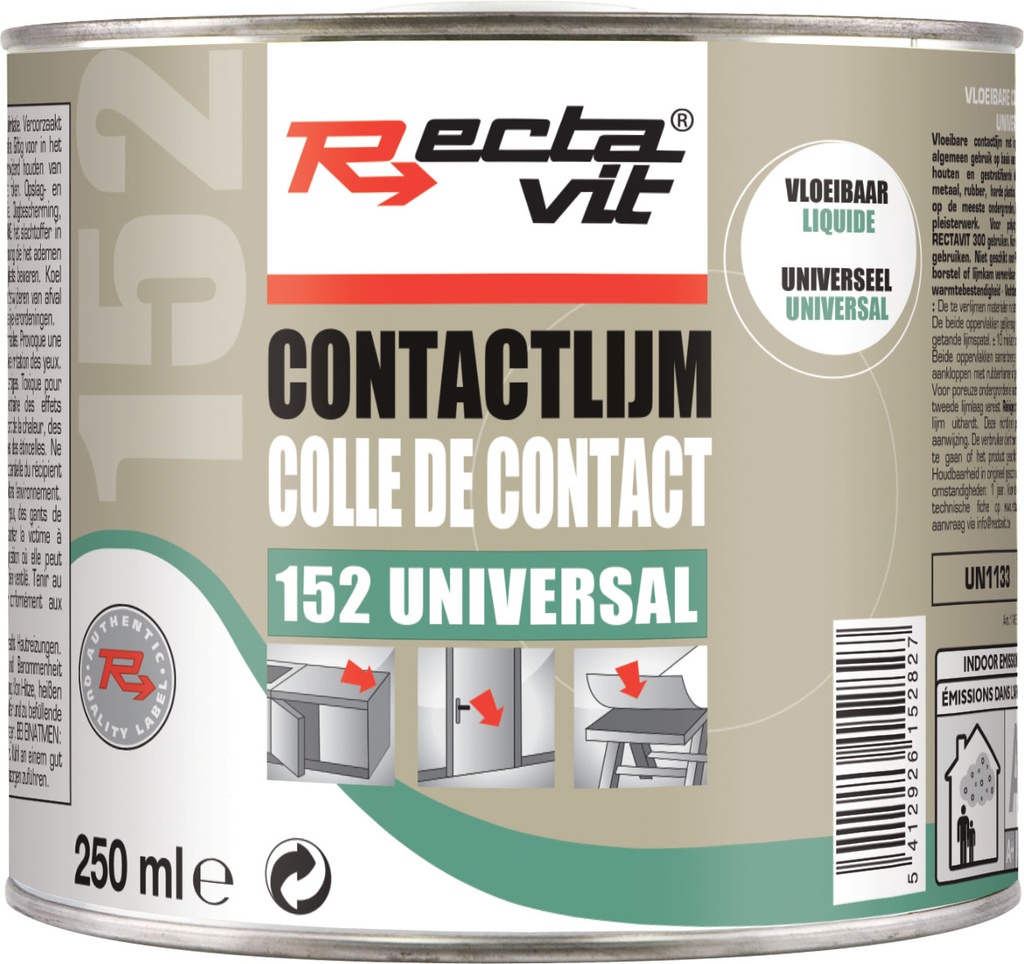 RECTAVIT VLOEIBARE CONTACTLIJM - 750ML