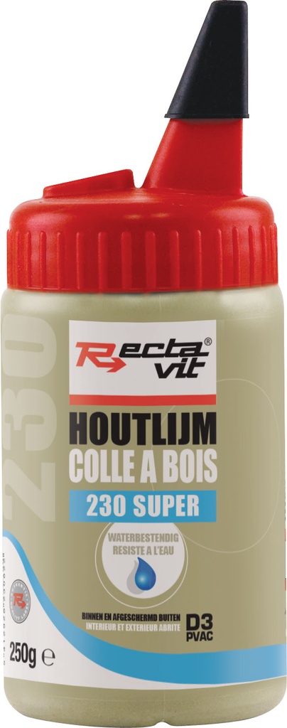 Rectavit houtlijm D3 super 250gr