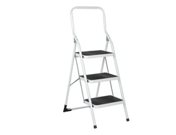 [17512-0] Big Step trapladder 3 treden - wit