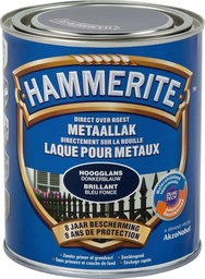 [28062] HAMMERITE HOOGGLANSLAK 750ML DONKERBLAUW