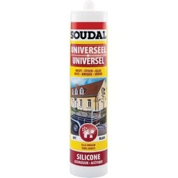 [36891] Soudal universele silicone zwart - 310ml