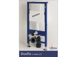 [64297-0] Geberit duofix + afdrukplaat Delta 21 wit