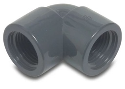 [48209] Druk PVC bocht 1/2 - 90° FF