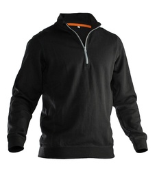 [89306] Jobman 5401 halfzip sweatshirt zwart