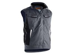 [763091] Jobman 7517 bodywarmer lined donkergrijs