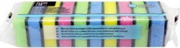 [94268] Schuursponsen mousse gekleurd 9x6x3cm - 10st