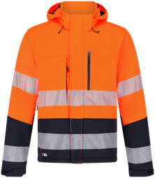 [96024] Scuti softshell oranje/zwart - High-vis
